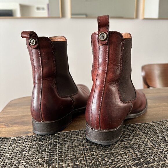 Frye Melissa Chelsea Boots in Redwood - Picture 4 of 5